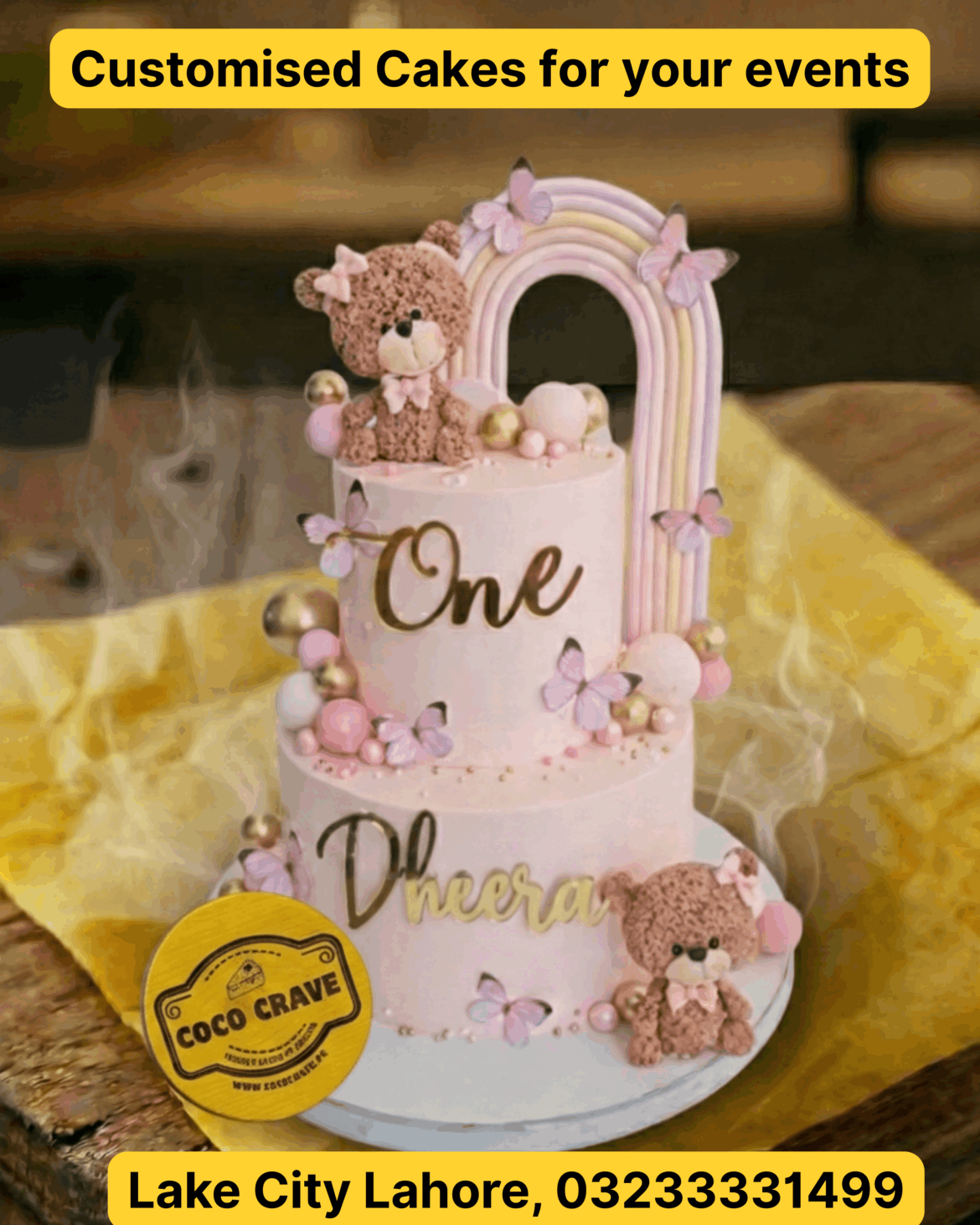 Best Customised Birthday Cakes in Al Kabir Town Lahore - Premium Fondant and Fresh Cream Cake by Cococrave