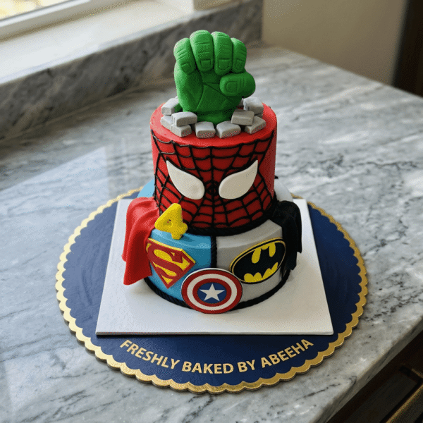 Superhero Theme Cake in Lahore
