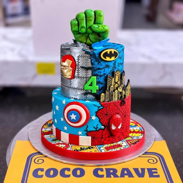 Superhero Theme Cake in Lahore