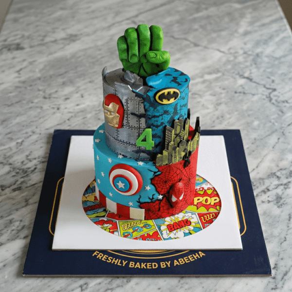 Superhero Theme Cake in Lahore