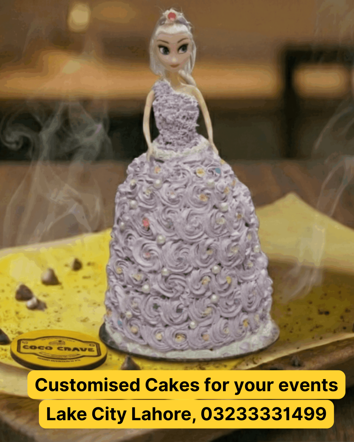 Professional corporate cake on a desk showing office cake price lahore standards.