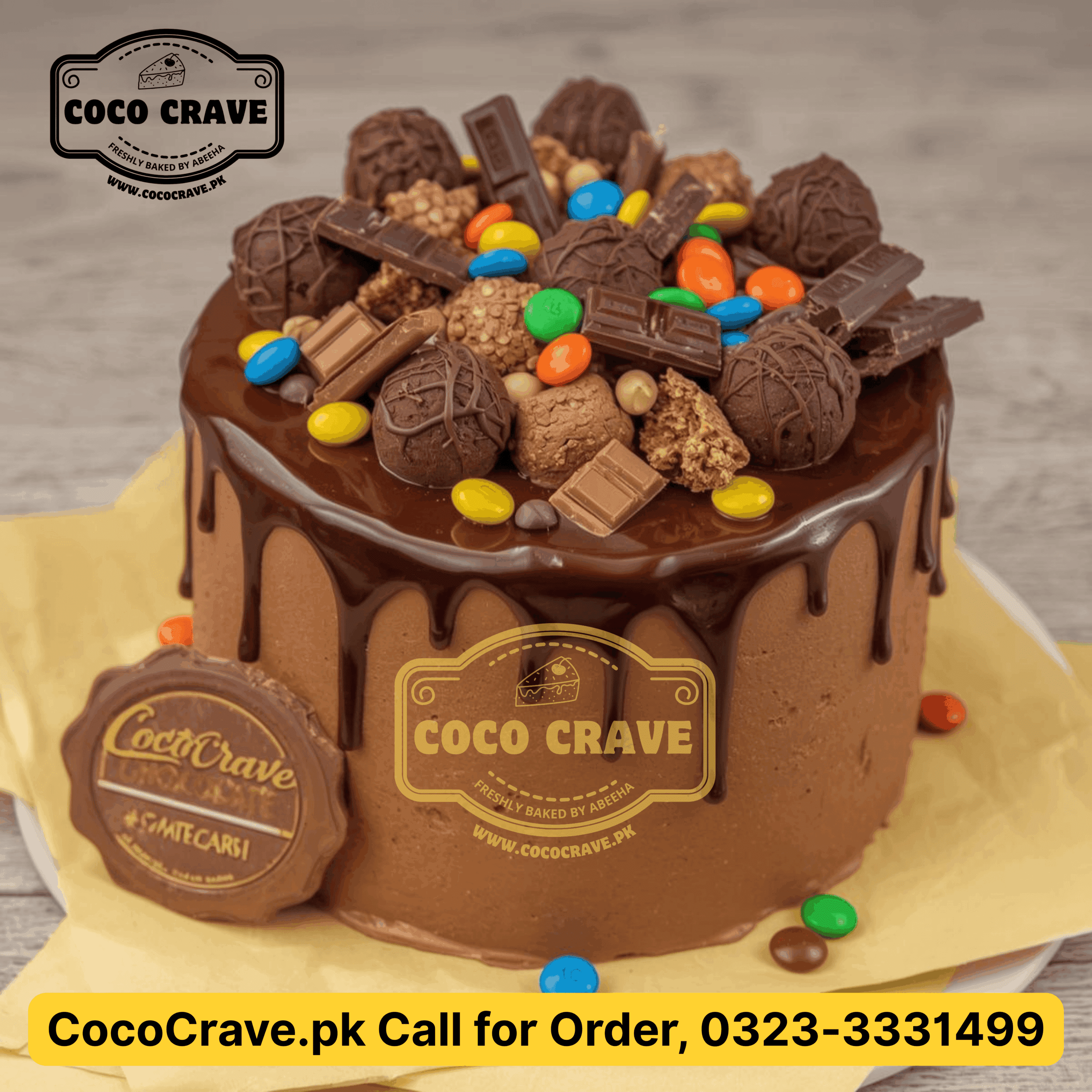 Happy family celebrating with a custom birthday cake ordered for kids cake online Lahore. — view 3