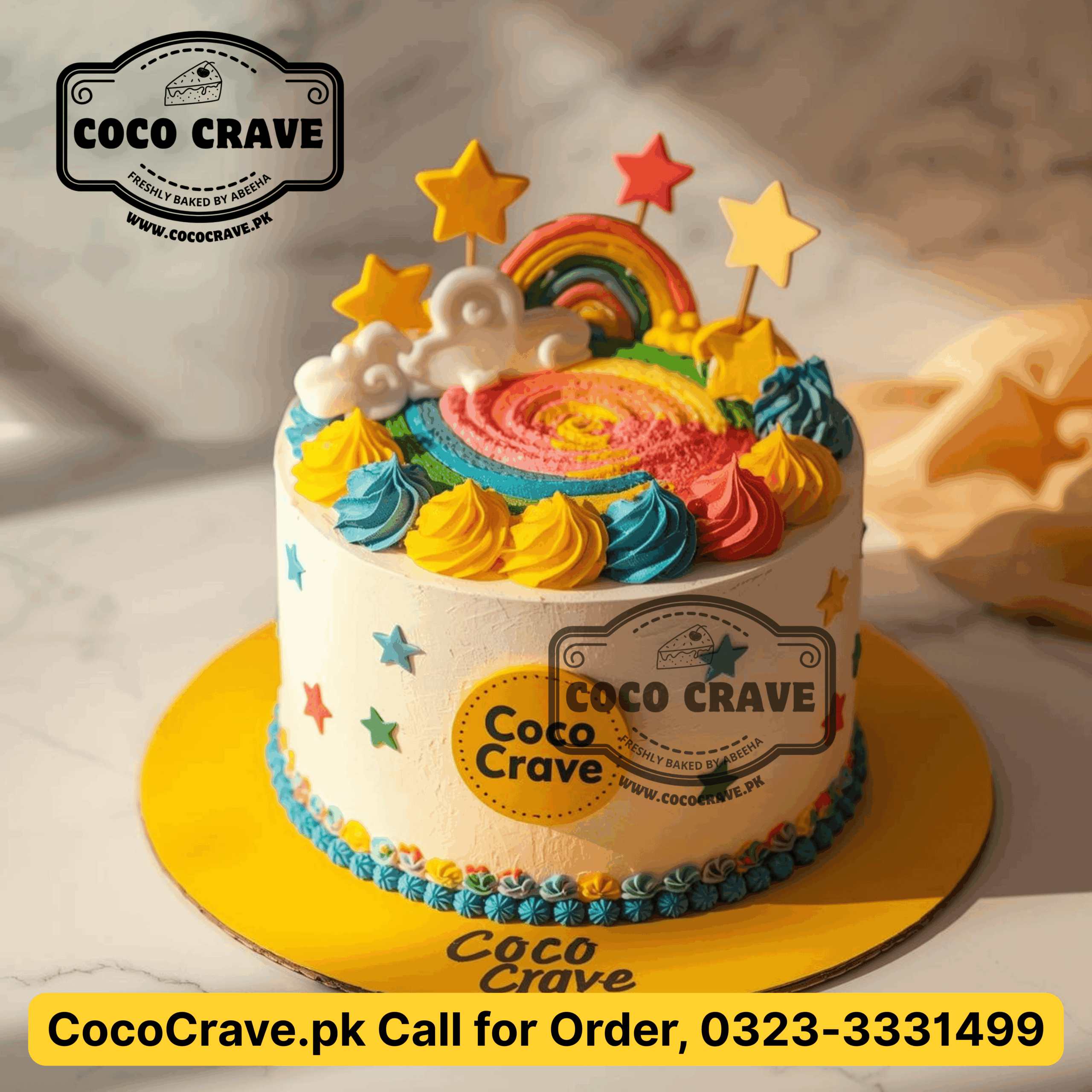 Best Baby Girl Cake Lahore: Top 5 Rated Designs for 2026 6 Pink floral tiered cake representing the best baby girl cake lahore on a stand. — view 2