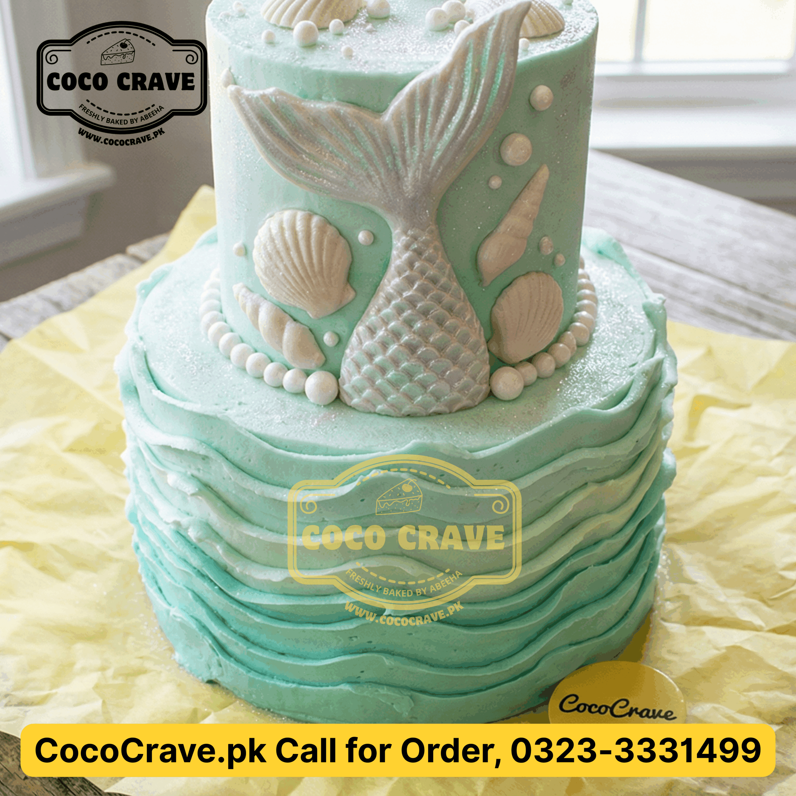 Elegant tiered retirement cake lahore with gold leaf accents and professional calligraphy. — view 2