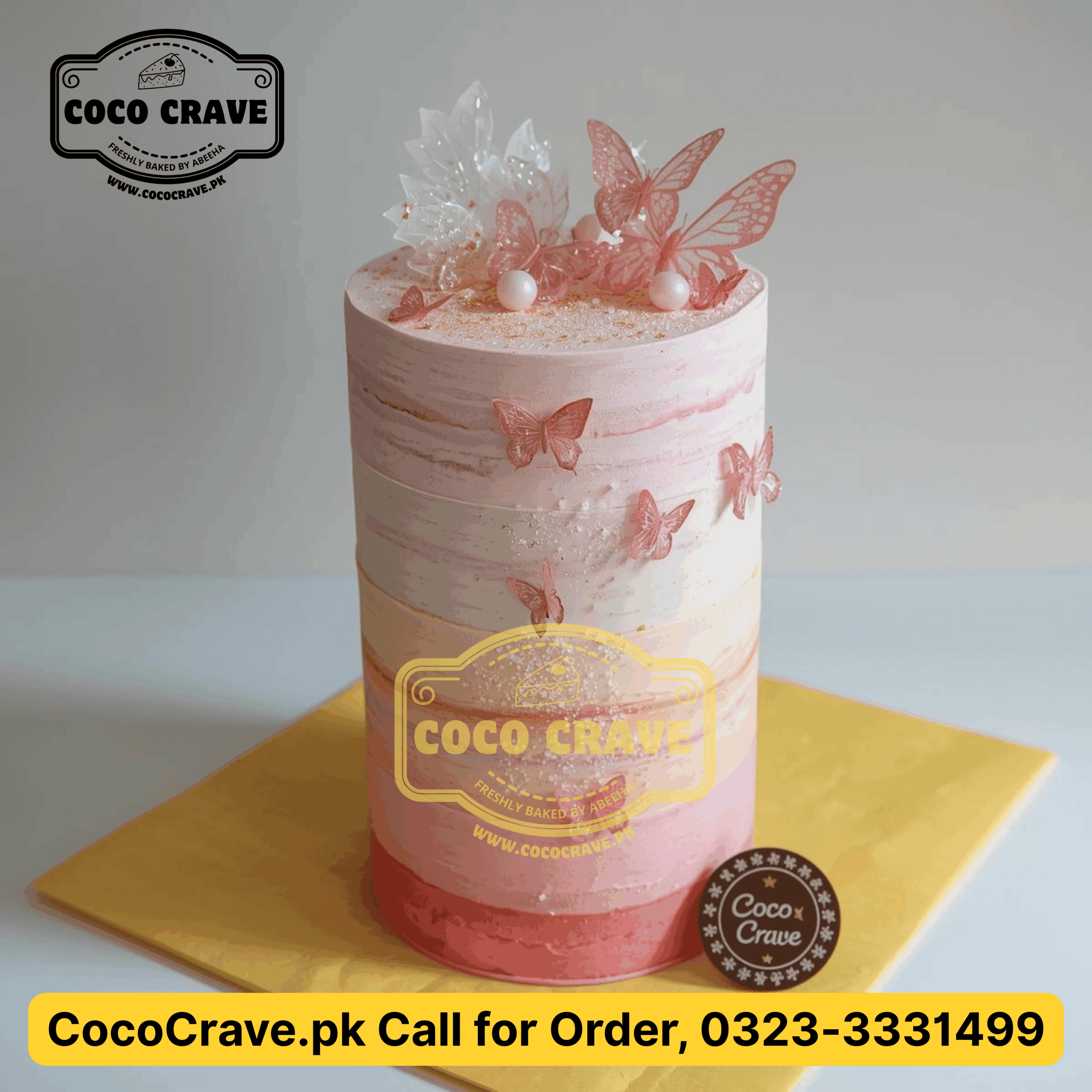 Top Retirement Cake Designs in Lahore for Seniors 2026 6 Elegant retirement cake designs in Lahore featuring gold leaf and floral decorations for seniors. — view 2