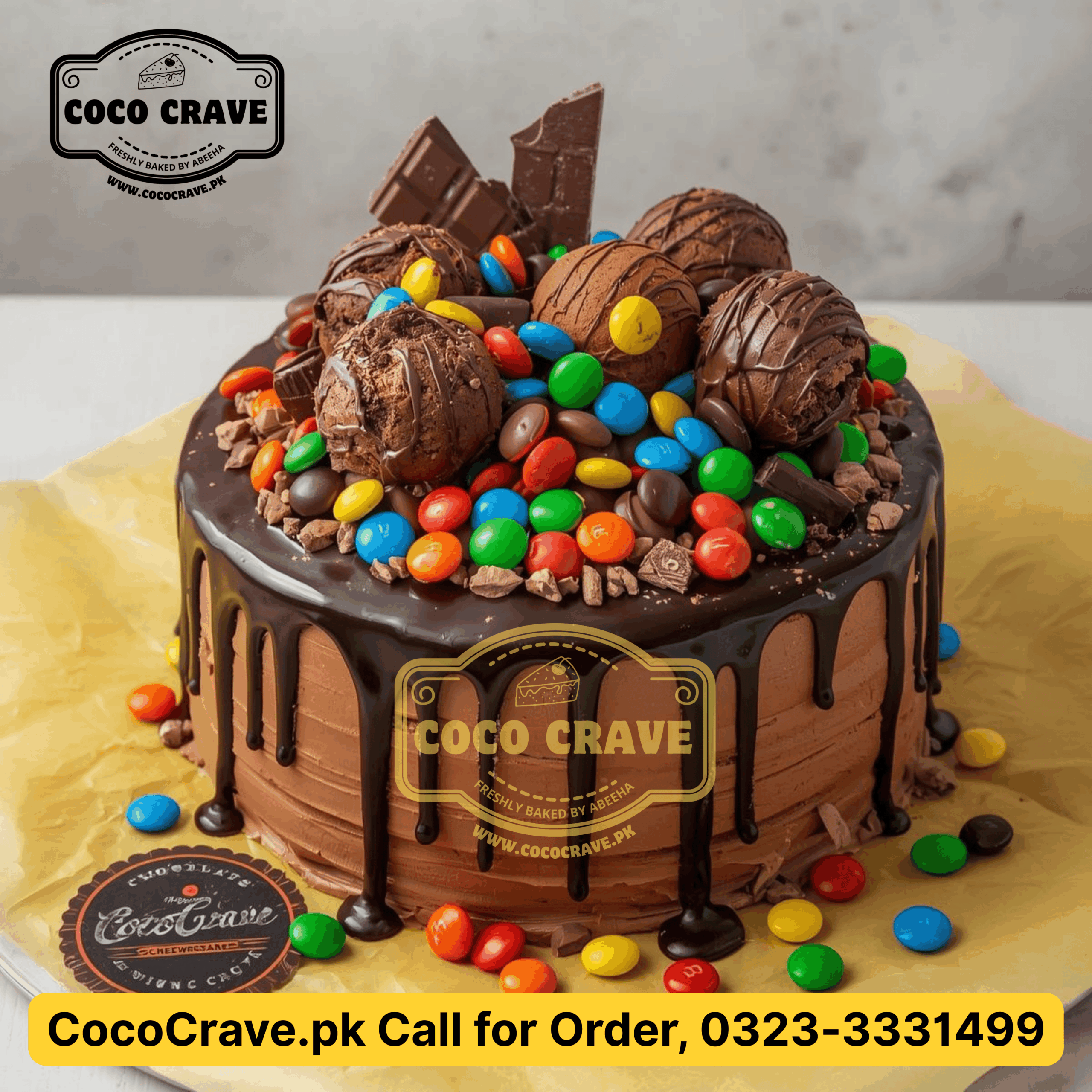 Order Premium Custom Birthday Cake in Walton Lahore | Cococrave Lahore Bakery (3) Premium Custom Celebration Cake in Lake City Lahore by Cococrave