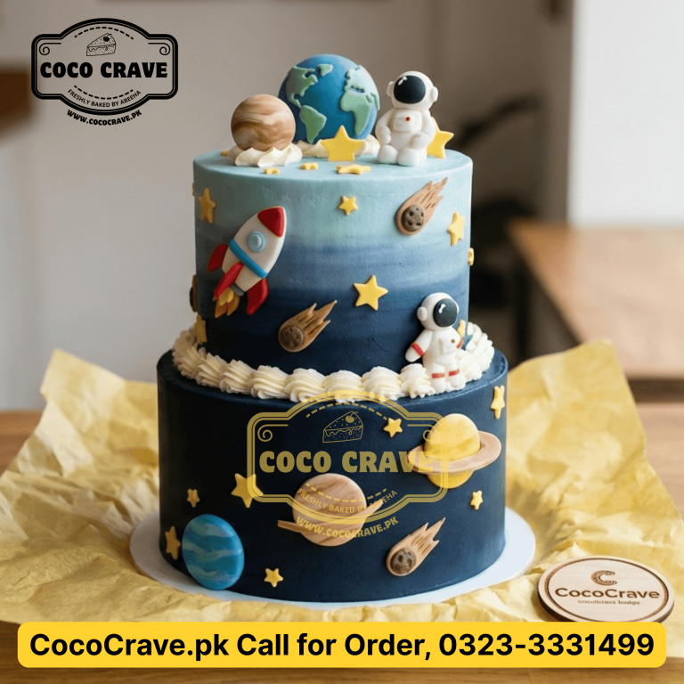 Deliciously decorated fresh cake in Pak Arab Housing Lahore with creamy frosting and seasonal toppings.
