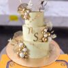 Ivory and Gold 50 Years Anniversary Cake in Lahore 2 Ivory and Gold 50 Years Anniversary Cake in Lahore