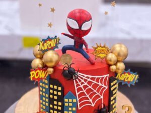 3D Spiderman Mask Cake in Lahore