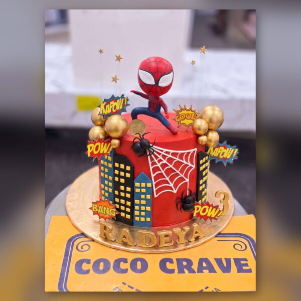 3D Spiderman Mask Cake in Lahore — delivered in Lahore