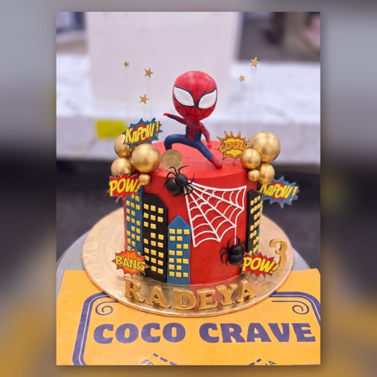 3D Spiderman Mask Cake in Lahore