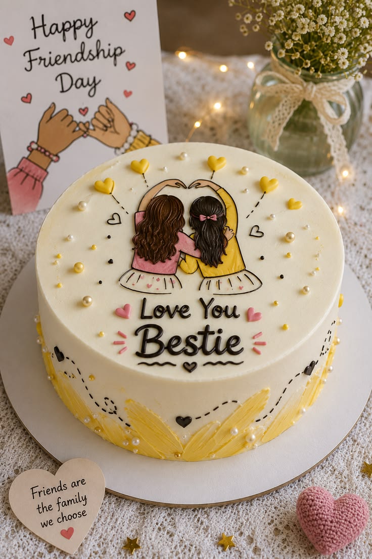 Friendship Day Cakes — Coco Crave Lahore Friendship Day Cakes by Coco Crave — premium friendship day cakes delivered in Lahore