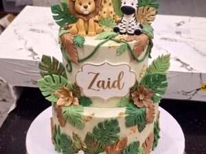 Jungle Theme Cake by Coco Crave — premium jungle theme cake delivered in Lahore