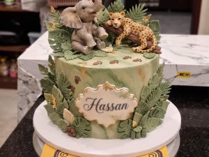 Safari Animal Cake by Coco Crave — premium safari animal cake delivered in Lahore
