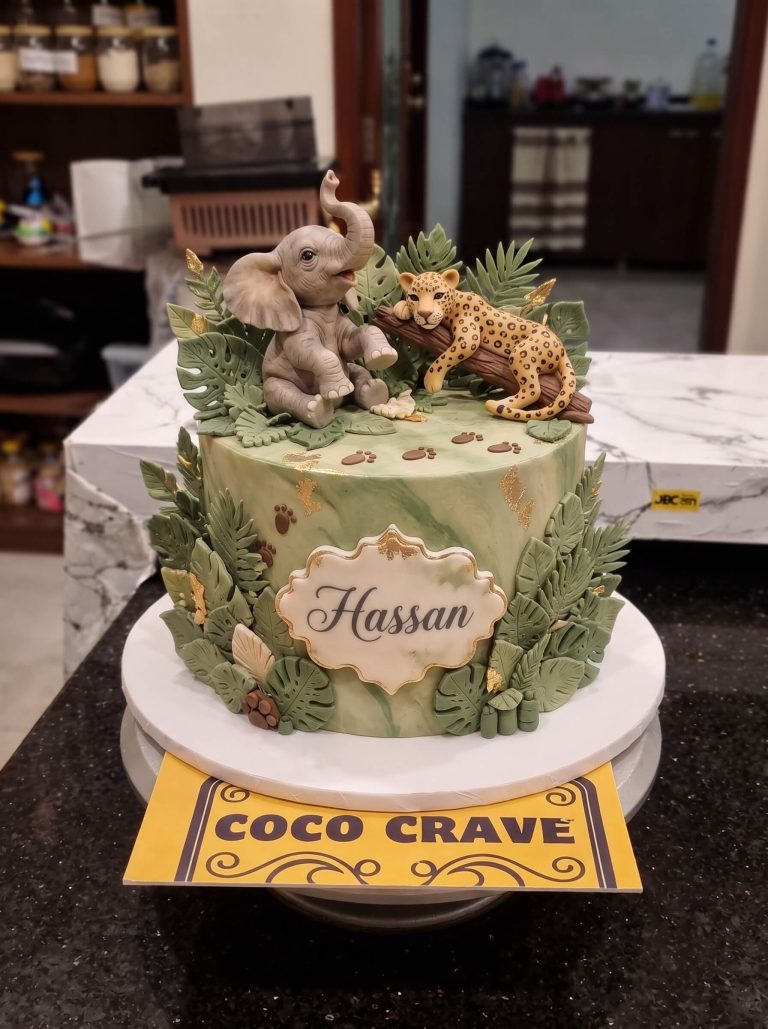 Safari Animal Cake in Lahore