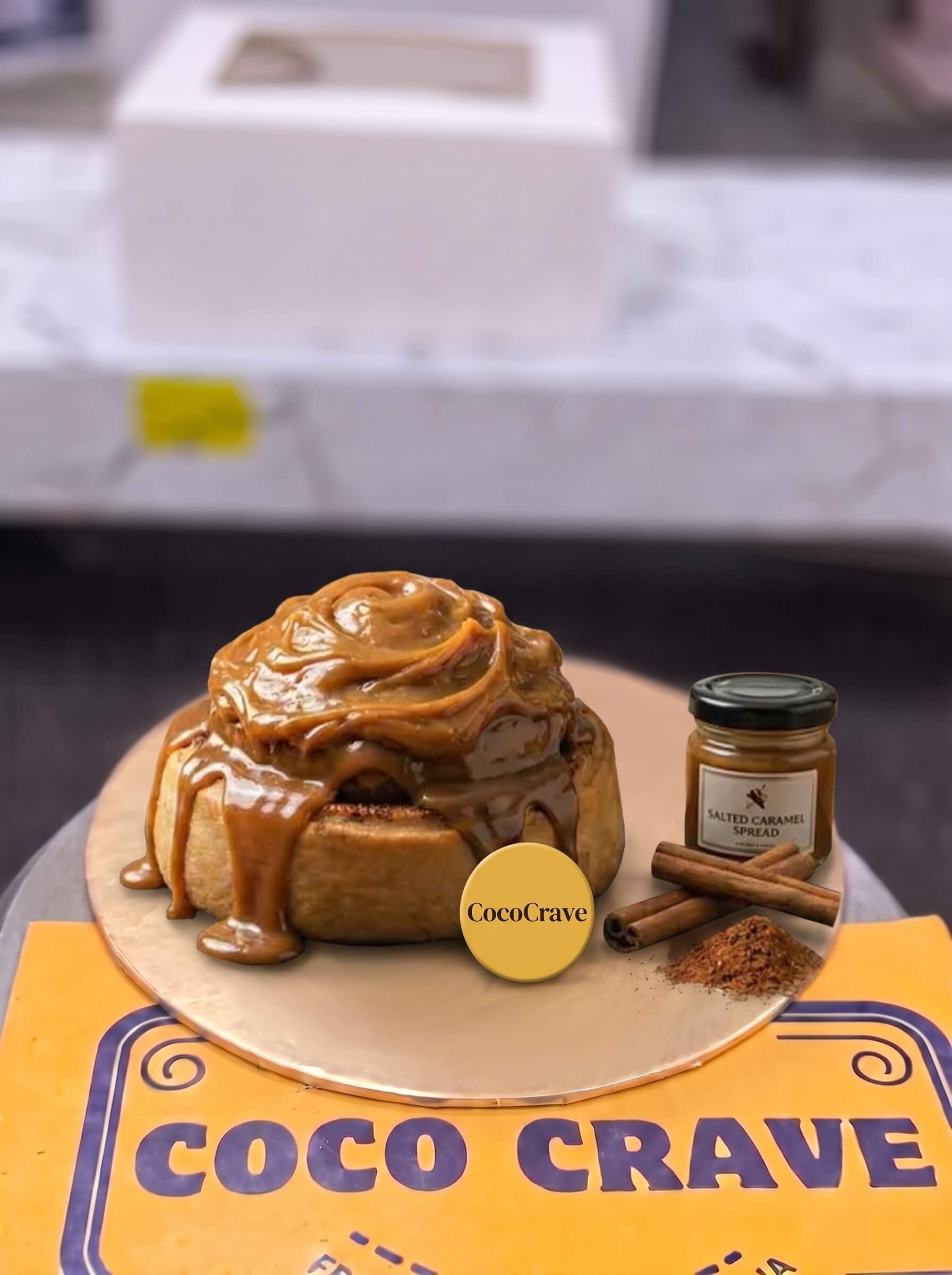 Caramel Heaven Cinnamon Roll in Lahore | CocoCrave.pk Caramel Heaven Cinnamon Roll in Lahore by CocoCrave.pk