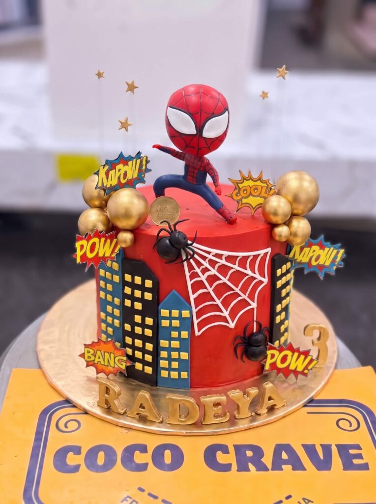 3D Spiderman Mask Cake in Lahore