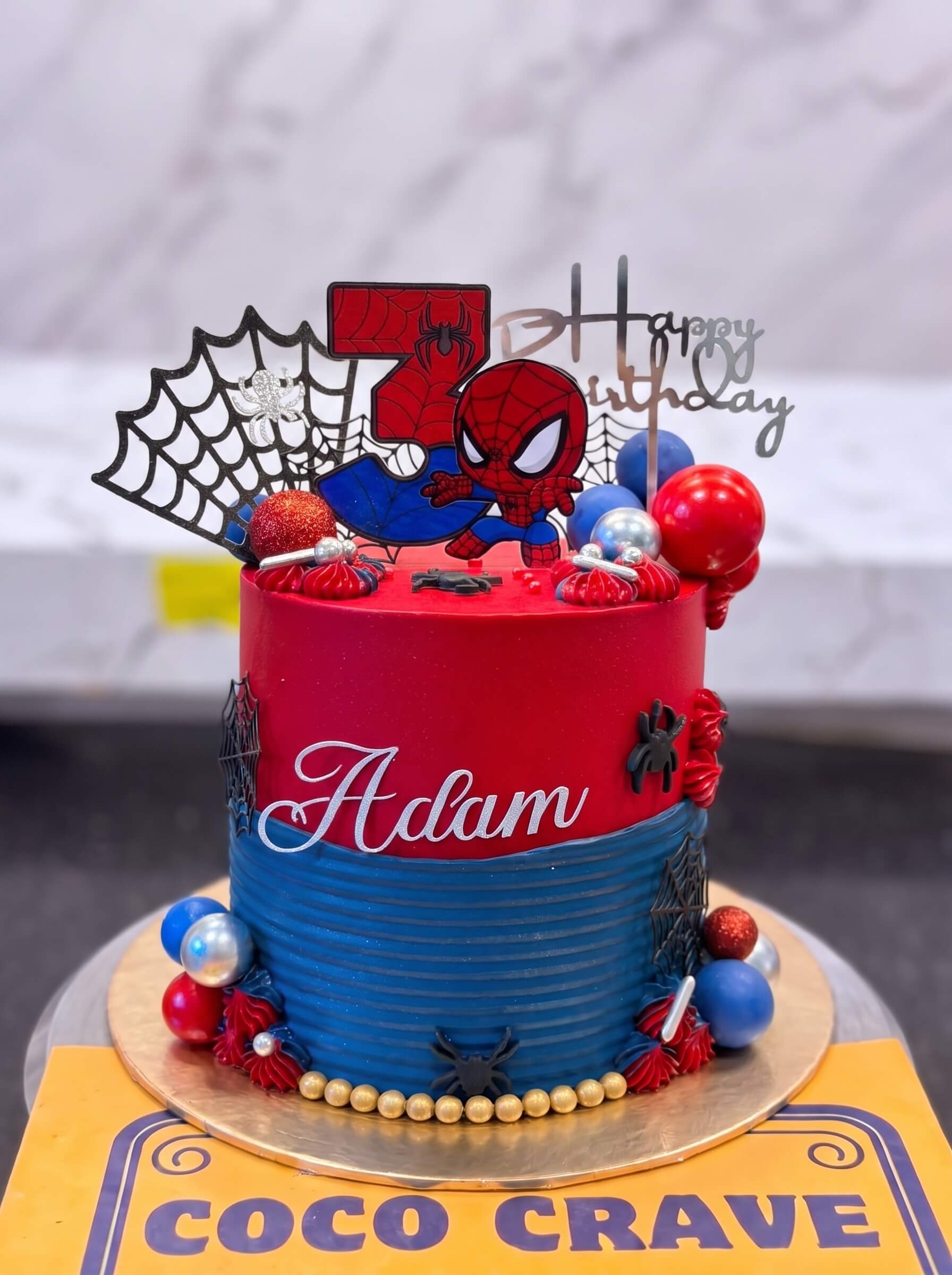 CocoCrave Spiderman Cake In Lahore (11) Spiderman Web Shooter Cake in Lahore by Coco Crave