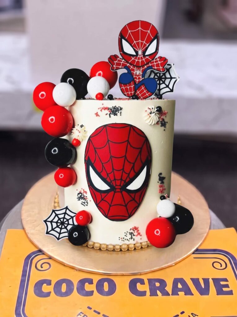 Spiderman Cake with Cupcakes in Lahore