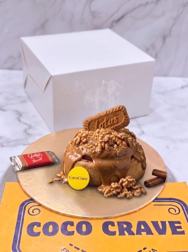 Lotus Biscoff and Walnut Loaded Cinnamon Roll in Lahore — delivered in Lahore