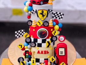 Ferrari Race Car Cake in Lahore