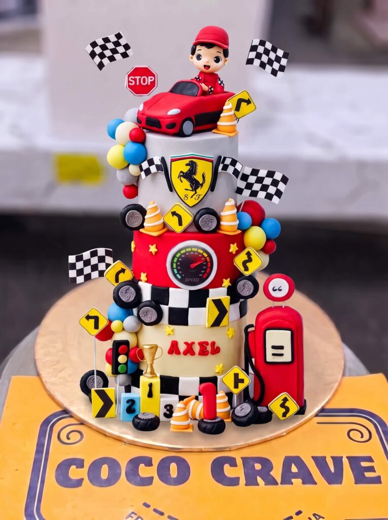 Ferrari Race Car Cake in Lahore