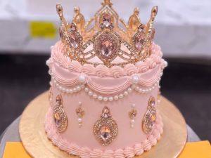 Pink Pearl Tiara Crown Cake in Lahore — delivered in Lahore, Lahore