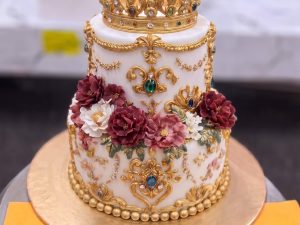 Baroque Floral Crown Cake in Lahore — delivered in Lahore, Lahore