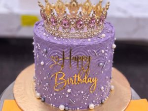 Lavender Pearl Crown Cake in Lahore — delivered in Lahore, Lahore