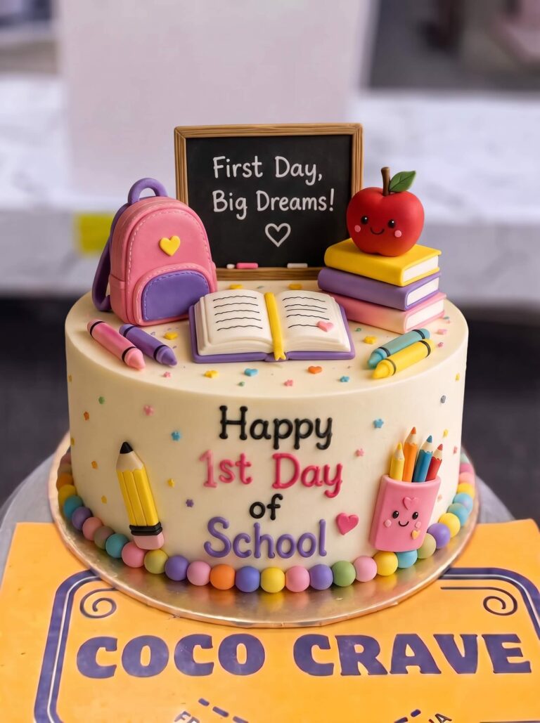 First Day of School Cake in Lahore