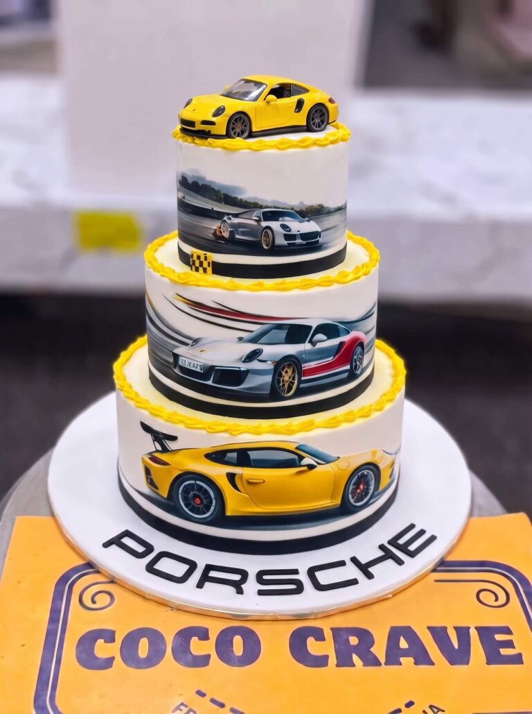 Porsche Sports Car Cake in Lahore