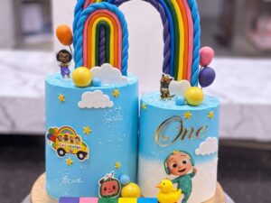 Cocomelon Rainbow Arch Cake in Lahore