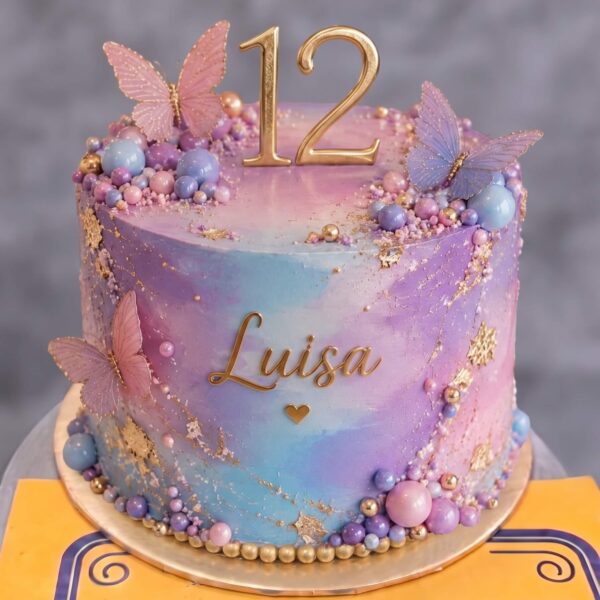 Barbie Butterfly Galaxy Cake in Lahore