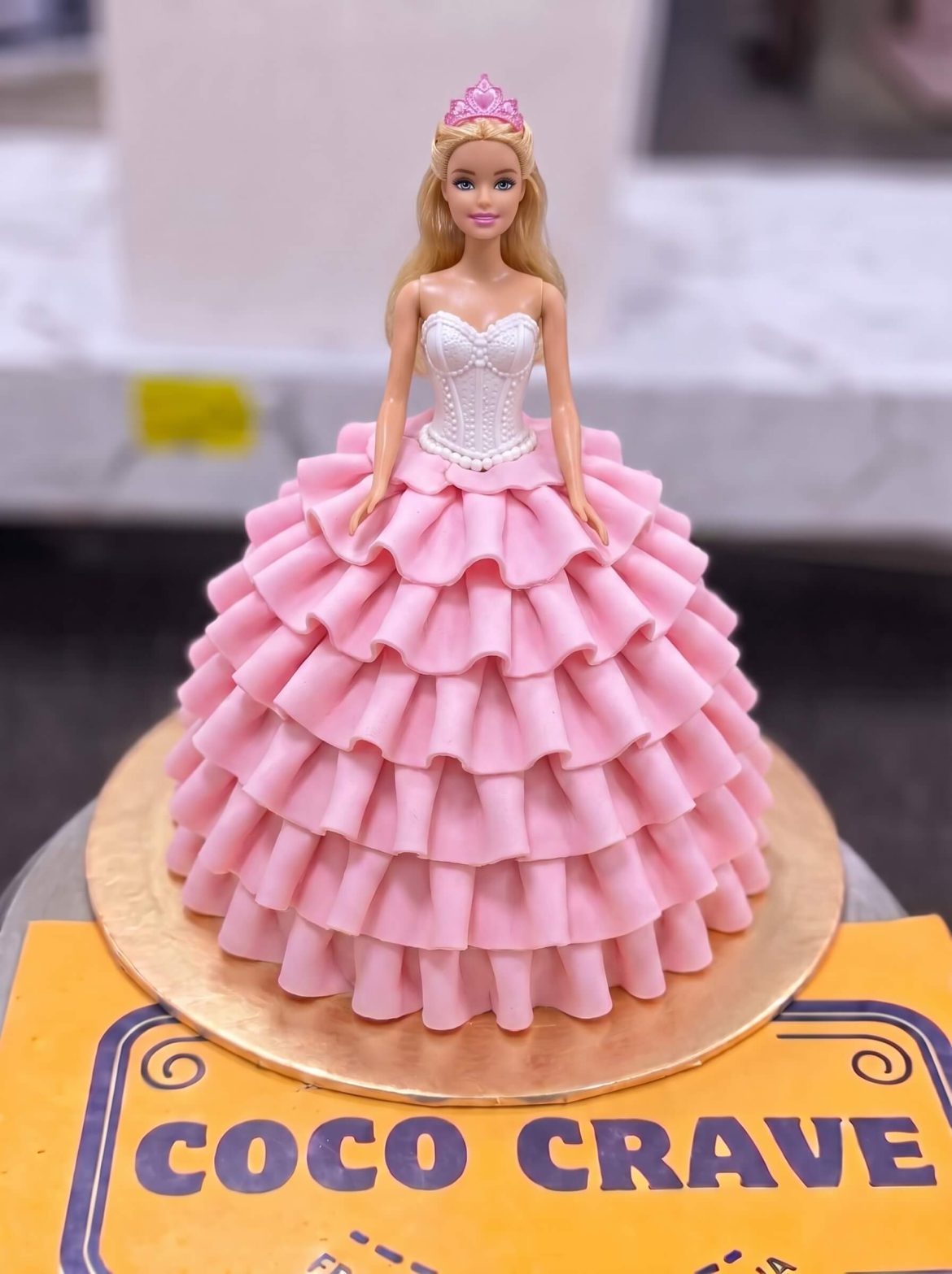 Ruffle Layer Barbie Doll Cake in Lahore
