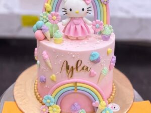 Hello Kitty Rainbow Cake in Lahore