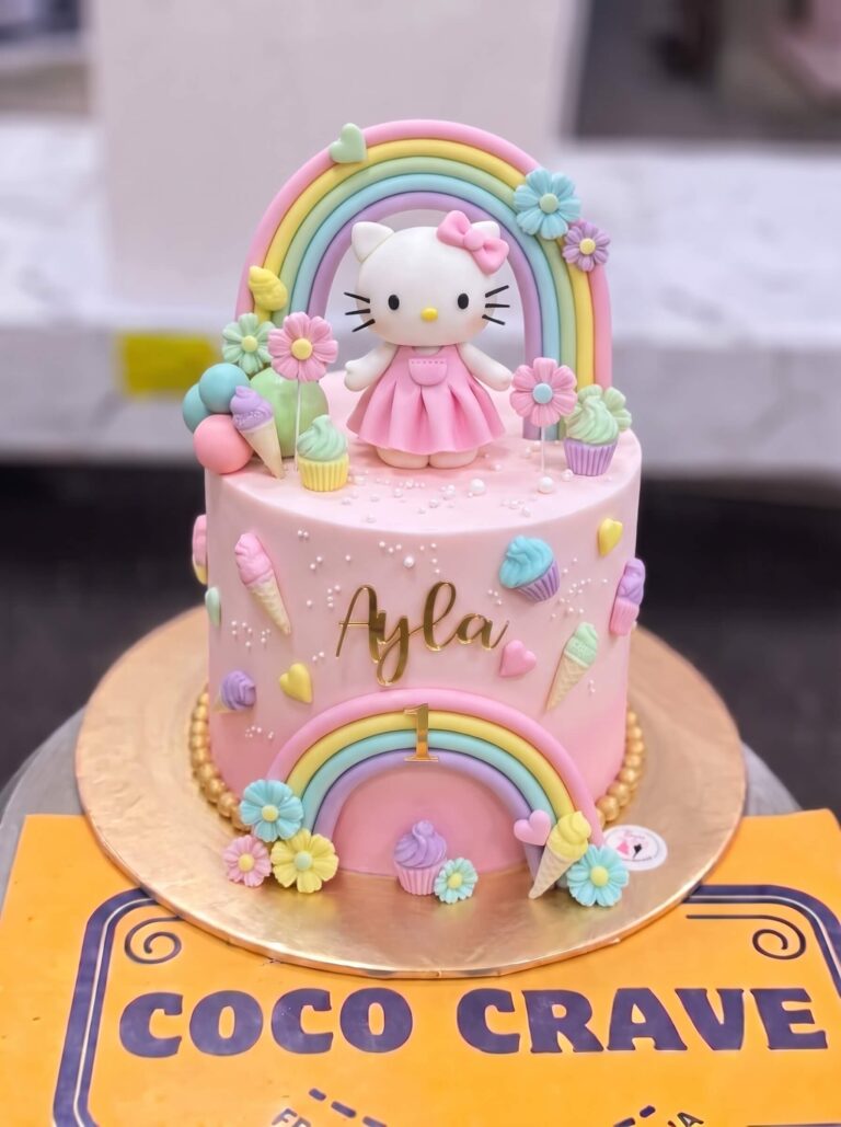 Hello Kitty Rainbow Cake in Lahore
