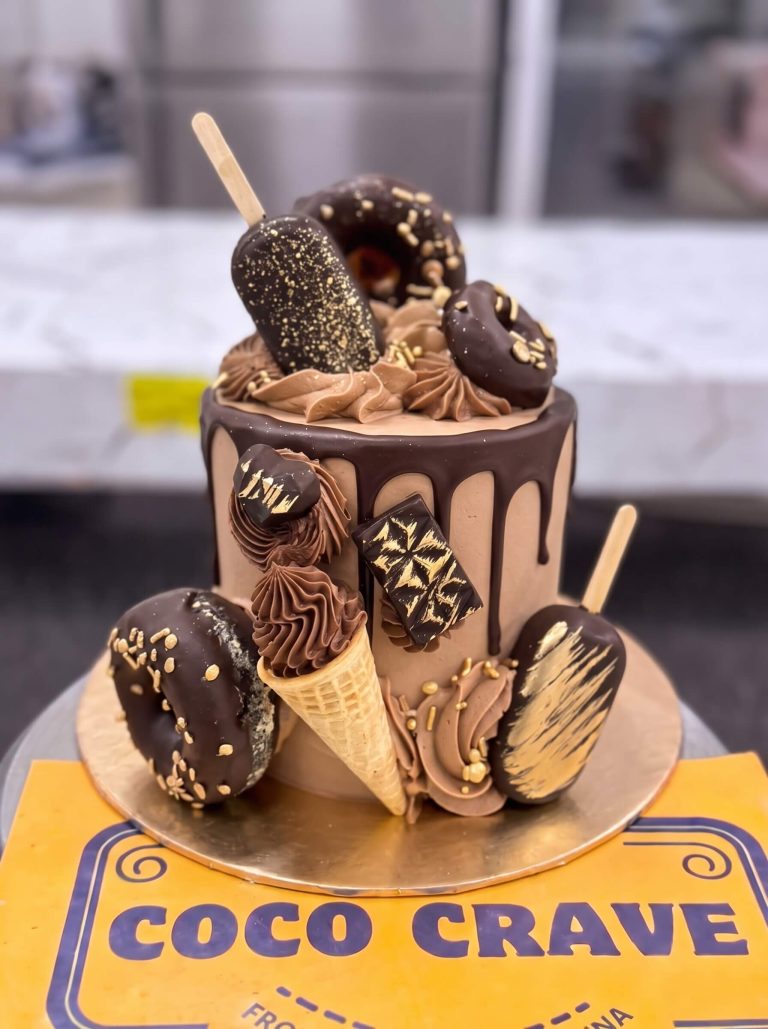 Golden Chocolate Coffee Cake in Lahore