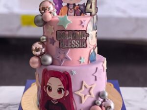 Rockstar Girls Purple Cake in Lahore