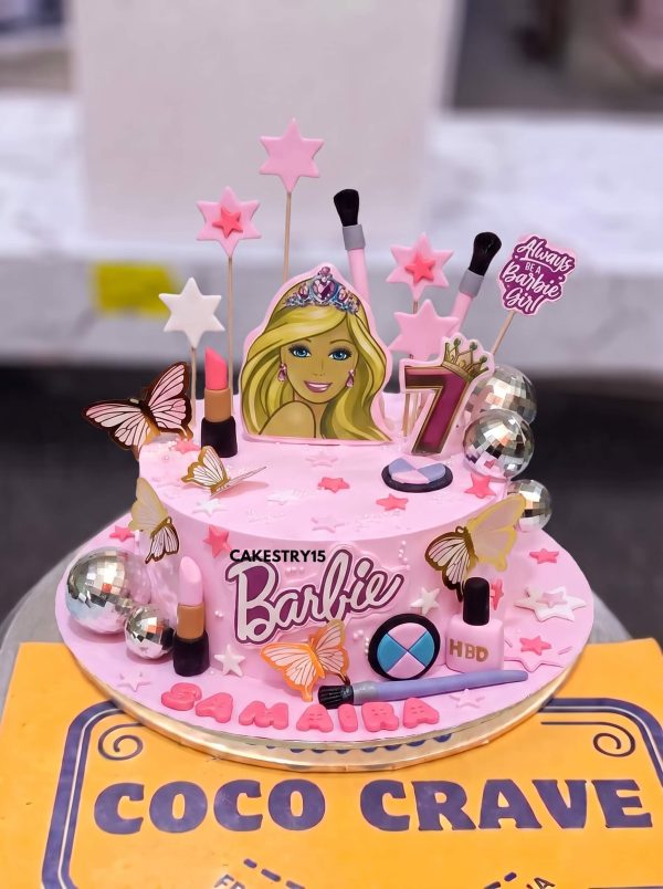 Barbie Makeup Theme Cake in Lahore — delivered in Lahore