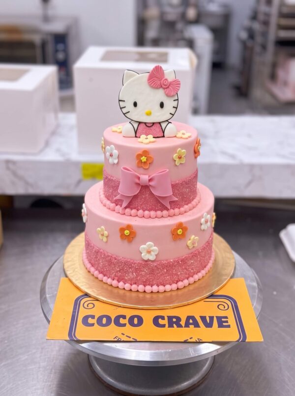 Hello Kitty Bow Cake in Lahore — delivered in Lahore
