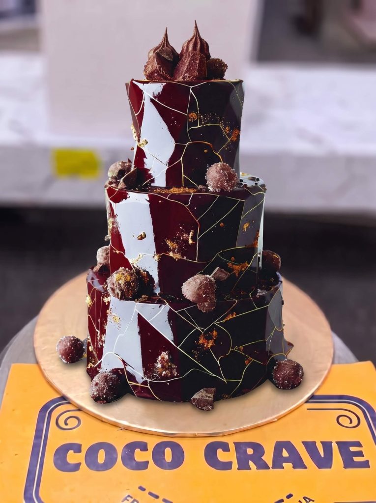 Two Tier Chocolate Marble Cake in Lahore