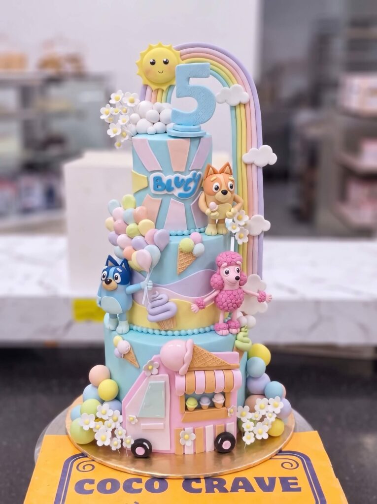 Pastel Ice Cream Truck Cake in Lahore