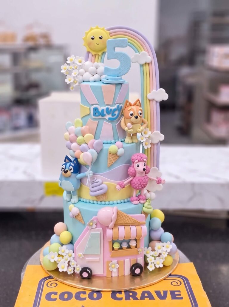 Pastel Ice Cream Truck Cake in Lahore
