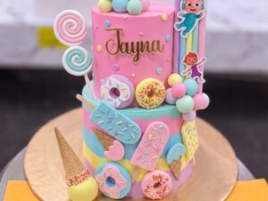 Cocomelon Donut Cake in Lahore