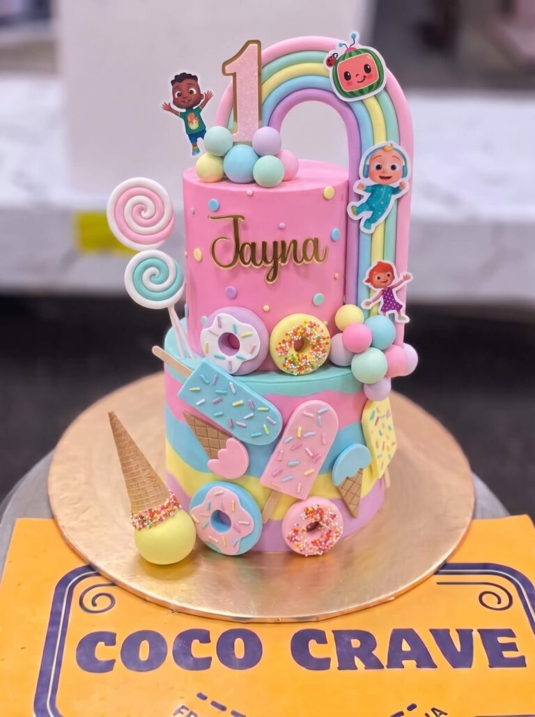 Cocomelon Donut Cake in Lahore