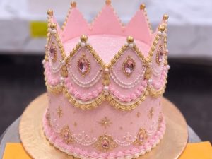 Pink Fondant Crown Cake in Lahore — delivered in Lahore, Lahore