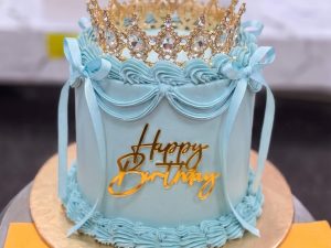 Blue Bow Crown Cake in Lahore — delivered in Lahore, Lahore