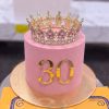 Pink Thirty Crown Cake in Lahore 2 Pink Thirty Crown Cake in Lahore — Cococrave Lahore