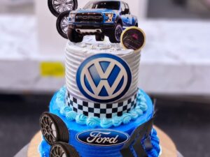 Volkswagen and Ford Car Cake in Lahore