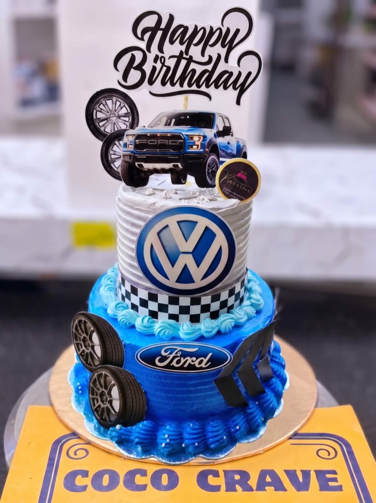 Volkswagen and Ford Car Cake in Lahore
